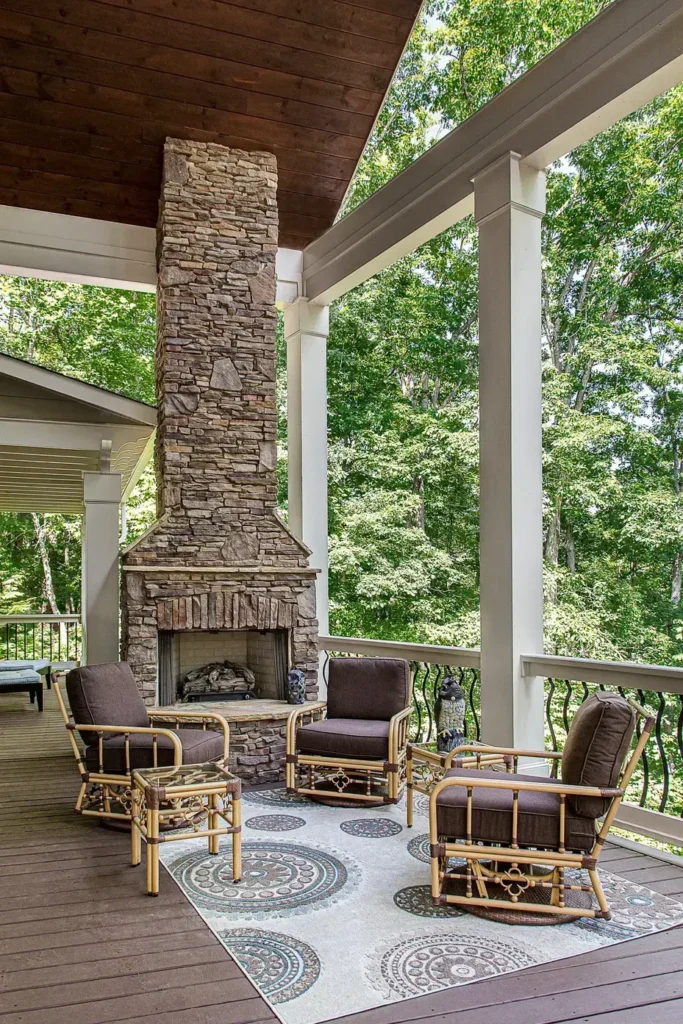 Add Fireplace to Deck
